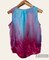 Tie Dye Gravity Ladies Tank Top Size M Medium Red Blue Purple Turquoise Pink product 2